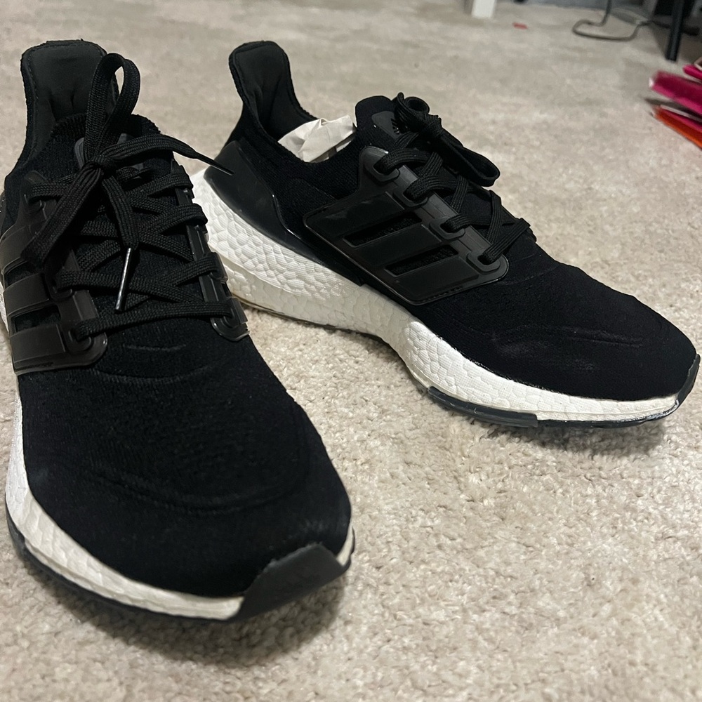 Adidas Ultraboot  Black and White Athletic Shoes